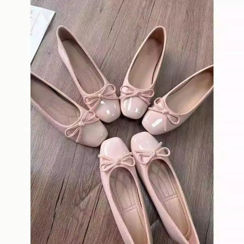 Women'S Shoes - Ballerine da Donna con Punta Quadrata