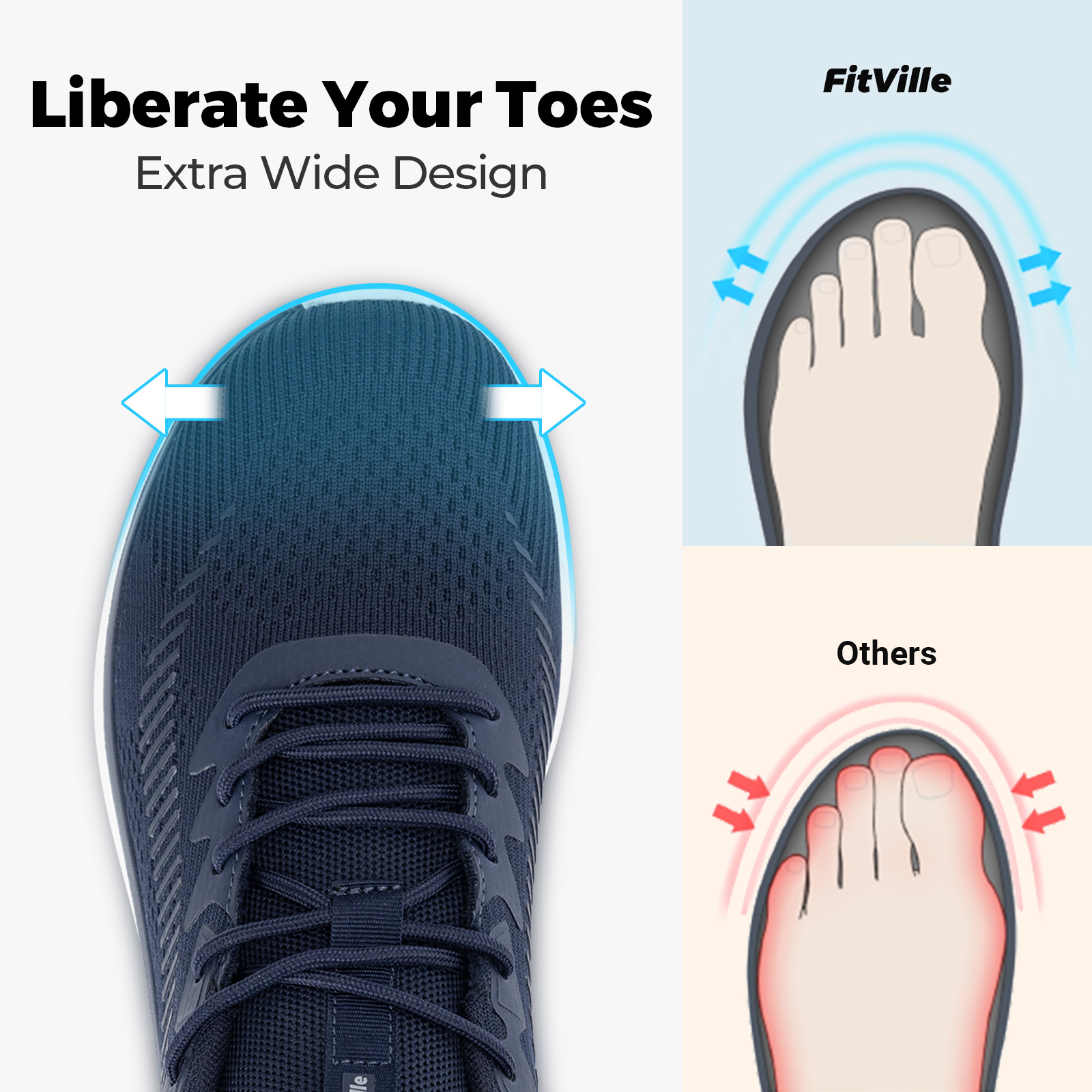 Scarpe da passeggio FitVille d - Breathable Mesh Athletic Shoes recensione e prezzo