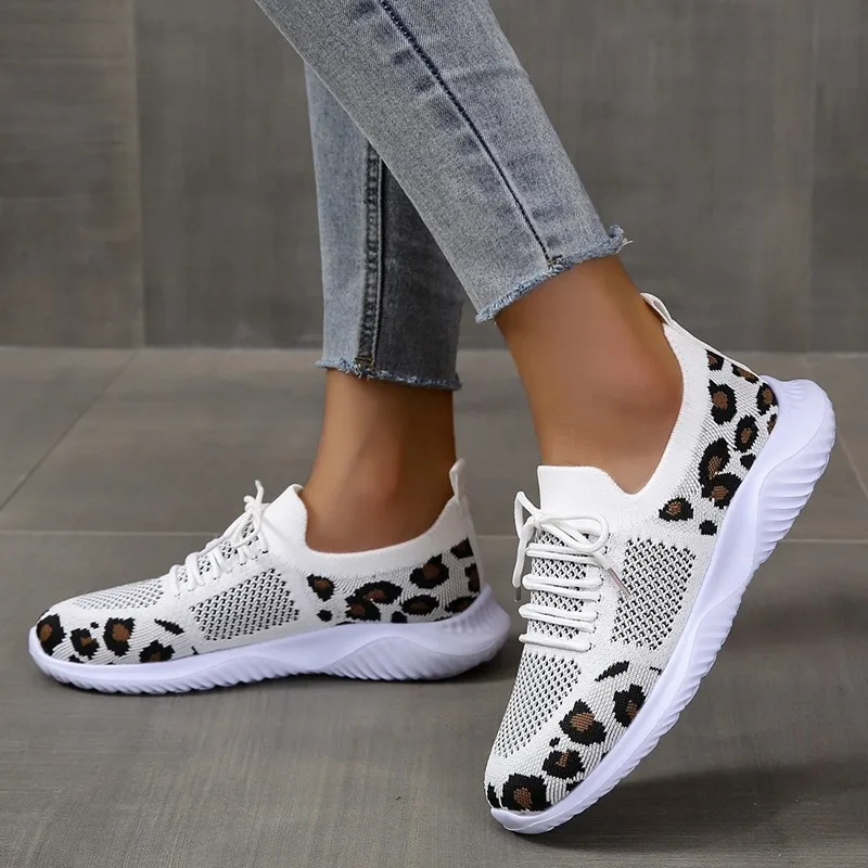 Nuove scarpe estive da donna,  - Knit Fabric Lace Up Sneakers recensione e prezzo